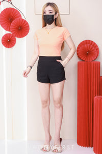 【T80792-2】【直播间搭配款】独家爆款高品质纯棉弹力圆领短袖简约日常百搭款上衣 #衣柜必入手百搭款 ❤❤ 【A-R1-C3】