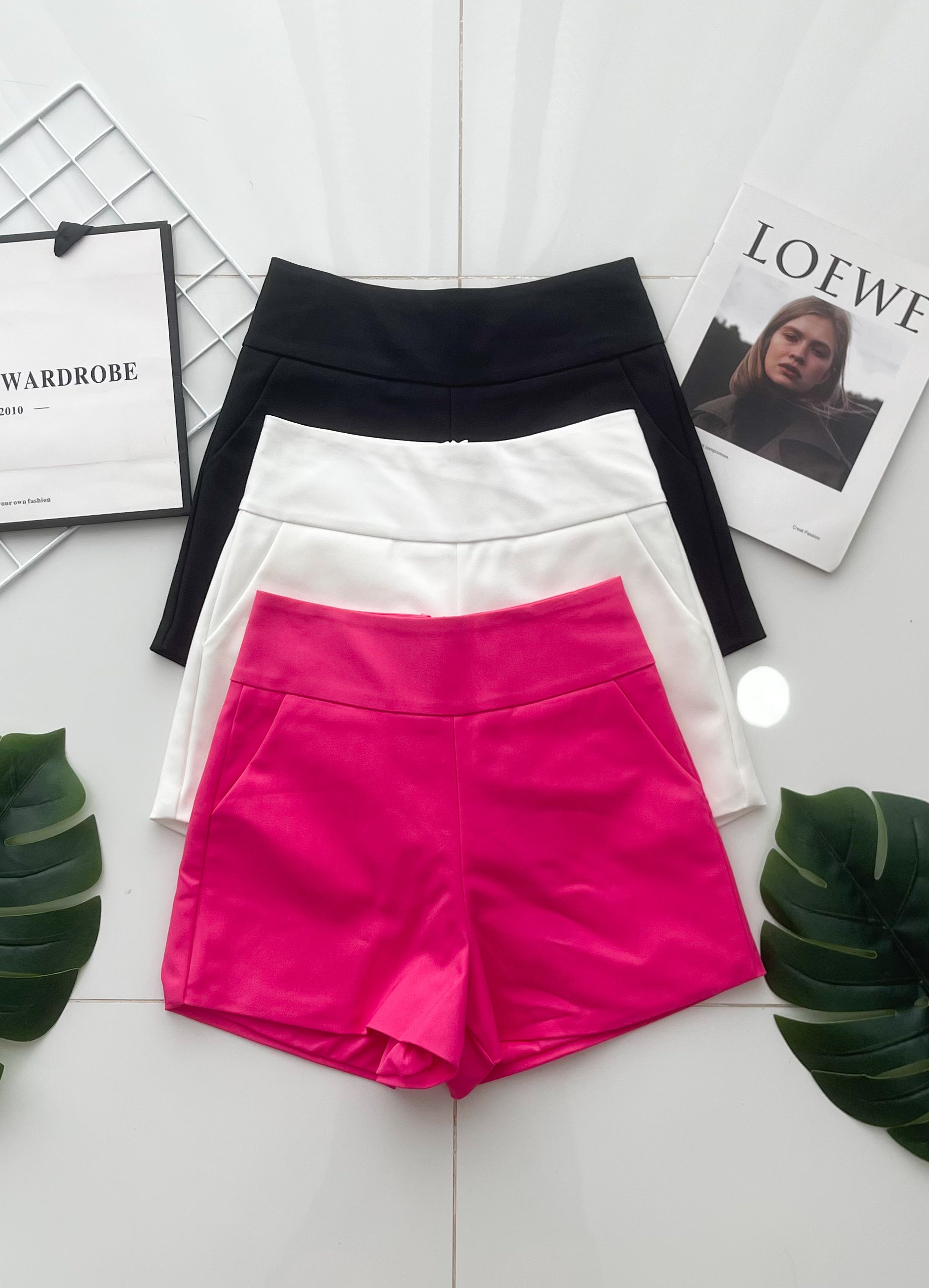 【S1445】独家爆款【万能妈妈】【有里布款📌】西装中高腰休闲百搭万能短裤，有口袋 #内有里布 ✔️ ❤️❤️【D-R2-C3】