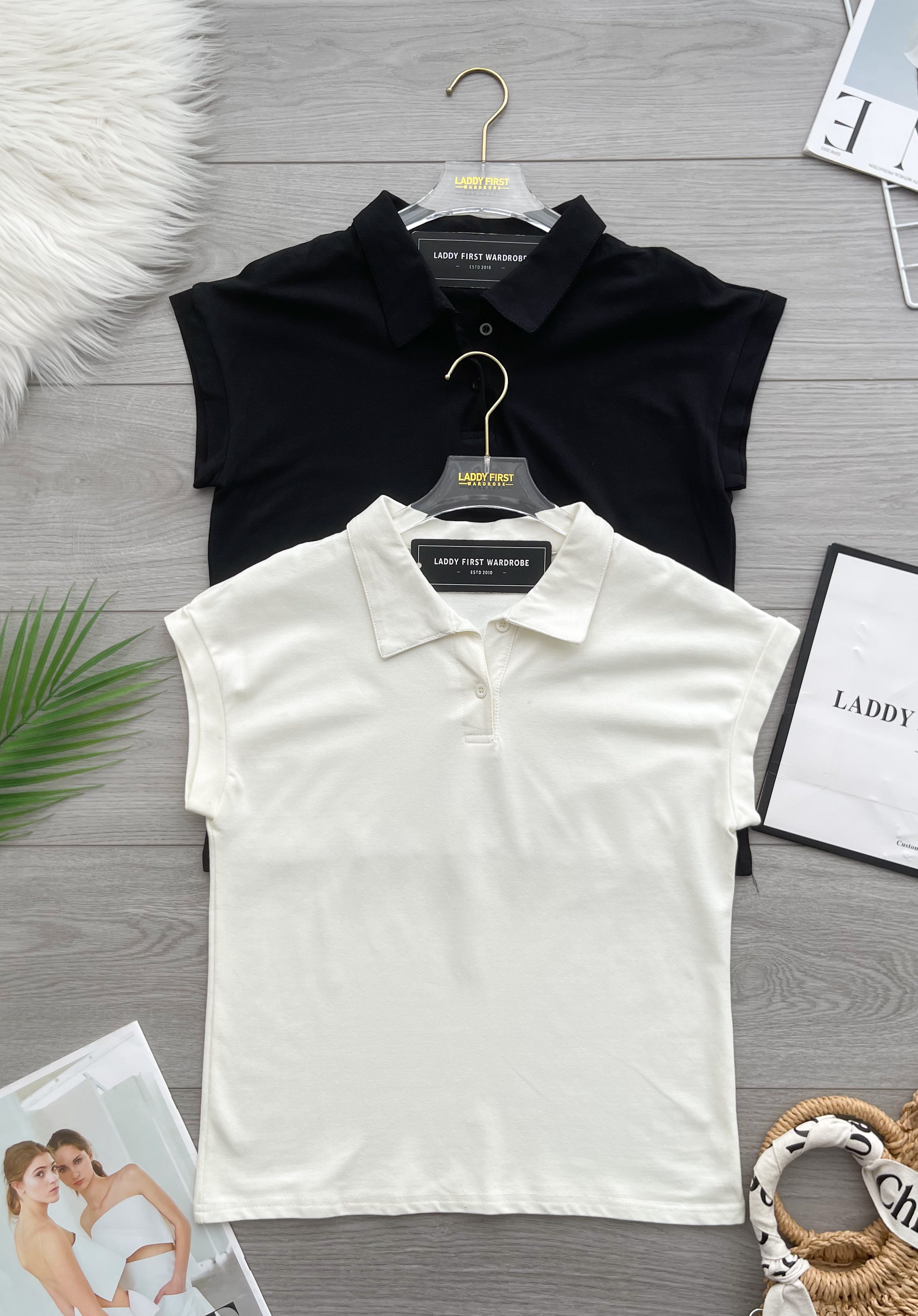 【T2628】高品质POLO翻领短袖宽松简约休闲百搭上衣 ❤❤