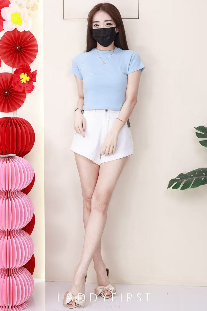 【T80792】【直播间搭配款】独家爆款高品质纯棉弹力圆领短袖简约日常百搭款上衣 #衣柜必入手百搭款 ❤❤【A-R3-C2】