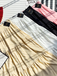 【L1657】【网站福利款✨】独家爆款百褶蛋糕西装垂感大摆韩版长裙【A-R3-C4】