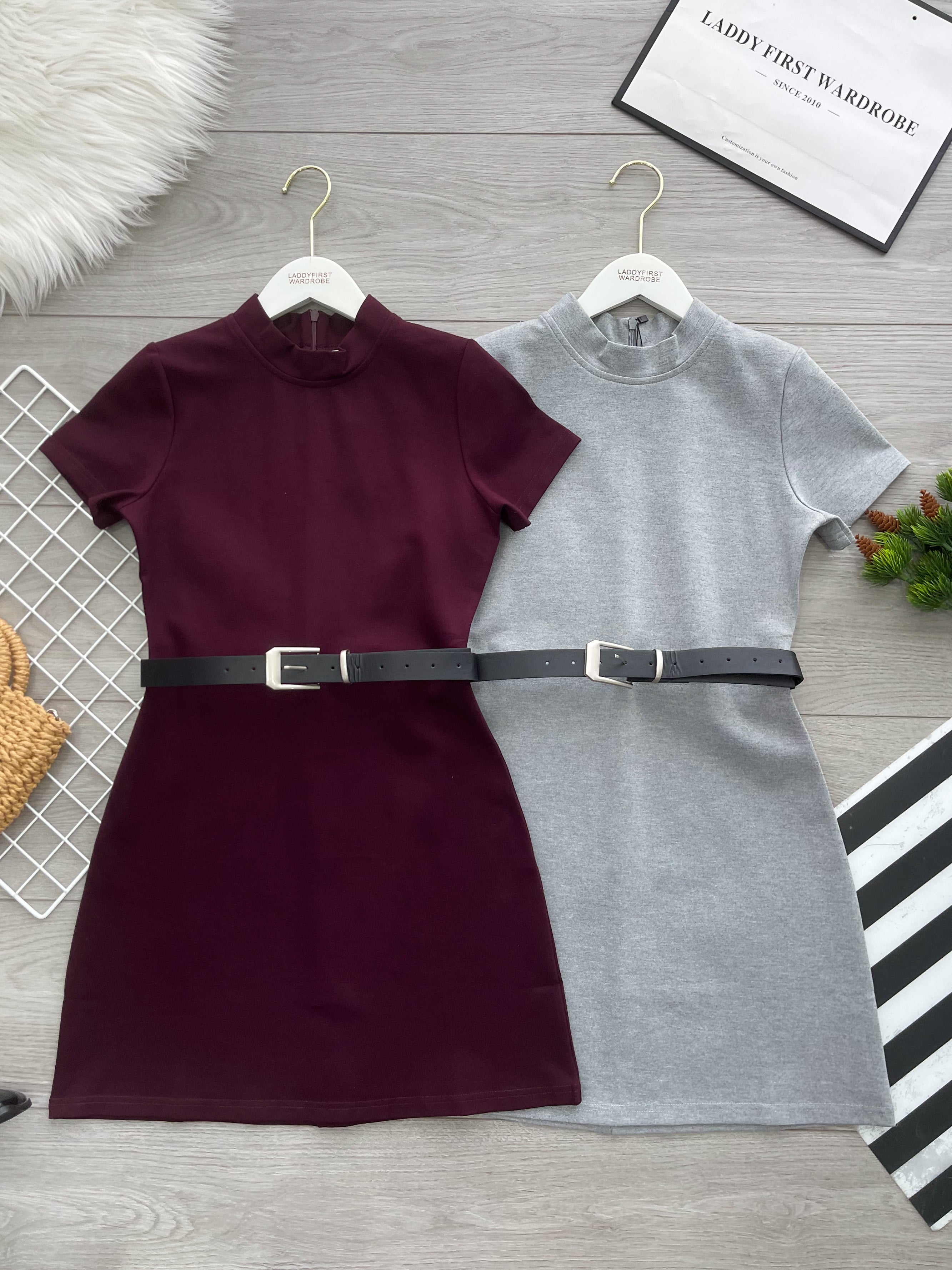 【D2616】高品质厚实罗马修身显腰型简约百搭连身裙子 ❤️❤️