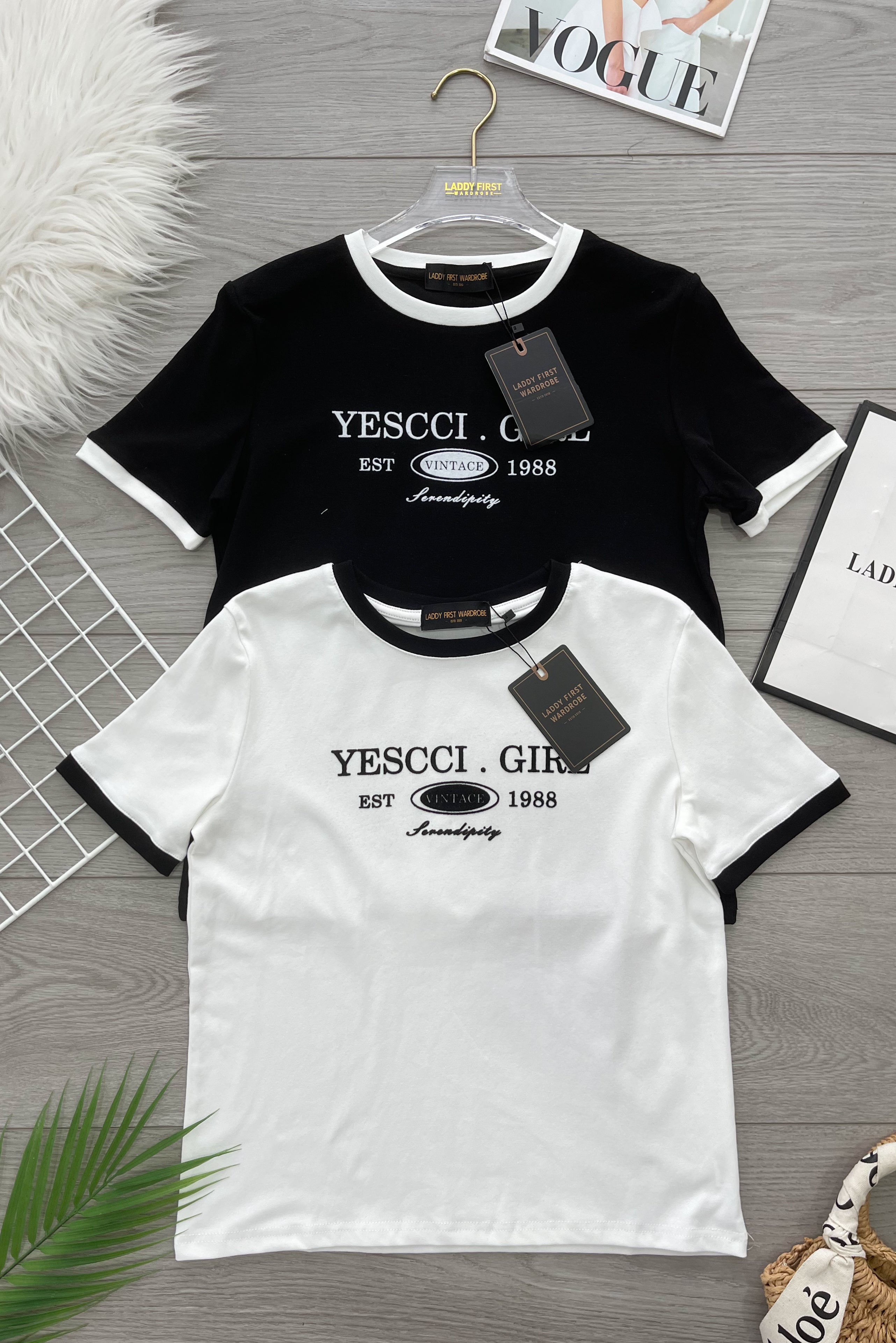 【T302】独家爆款高品质纯棉弹力字母圆领拼色短袖日常简约休闲百搭上衣 ❤️❤️