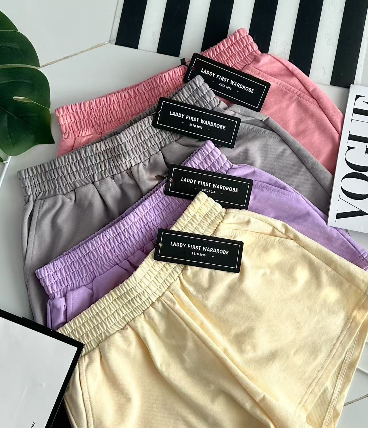 【S9045】独家爆款卫衣棉松紧腰弹力日常休闲百搭短裤，有口袋 ❤️❤️ #休闲百搭 🔥🔥 【B-R3-C3】