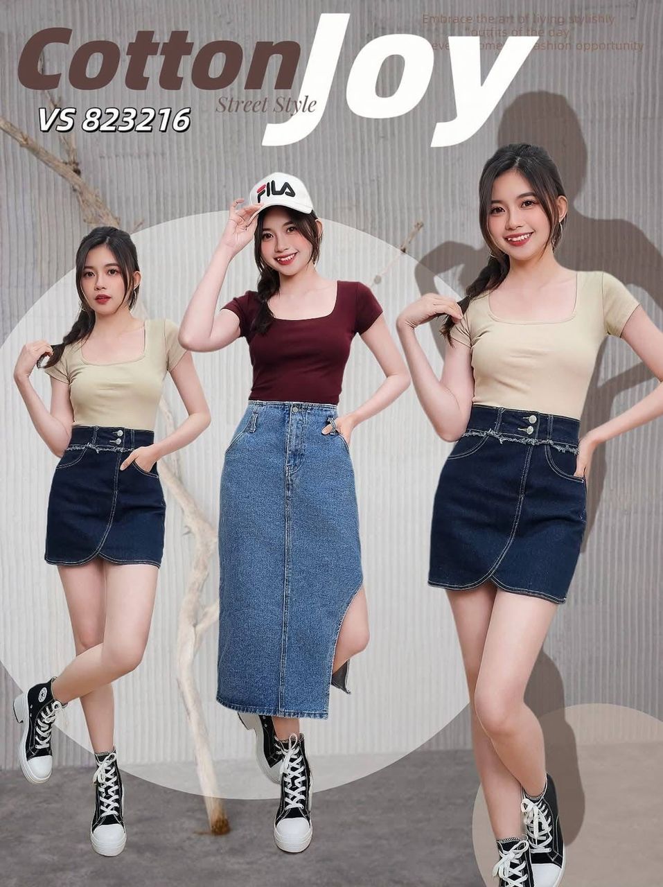 【T823216】CottonJoy简约款方领纯棉弹力百搭上衣 ❤️❤️