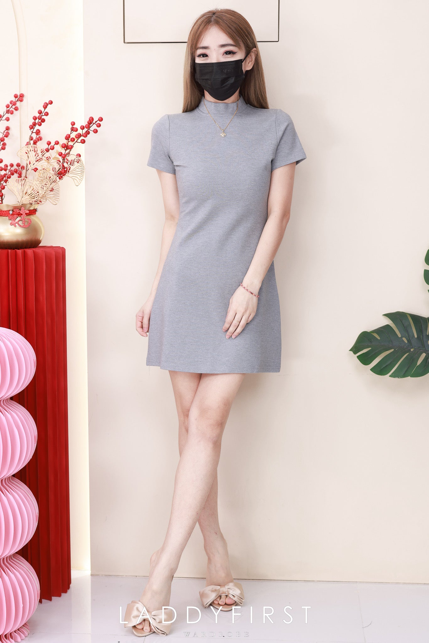 【D2616】高品质厚实罗马修身显腰型简约百搭连身裙子 ❤️❤️