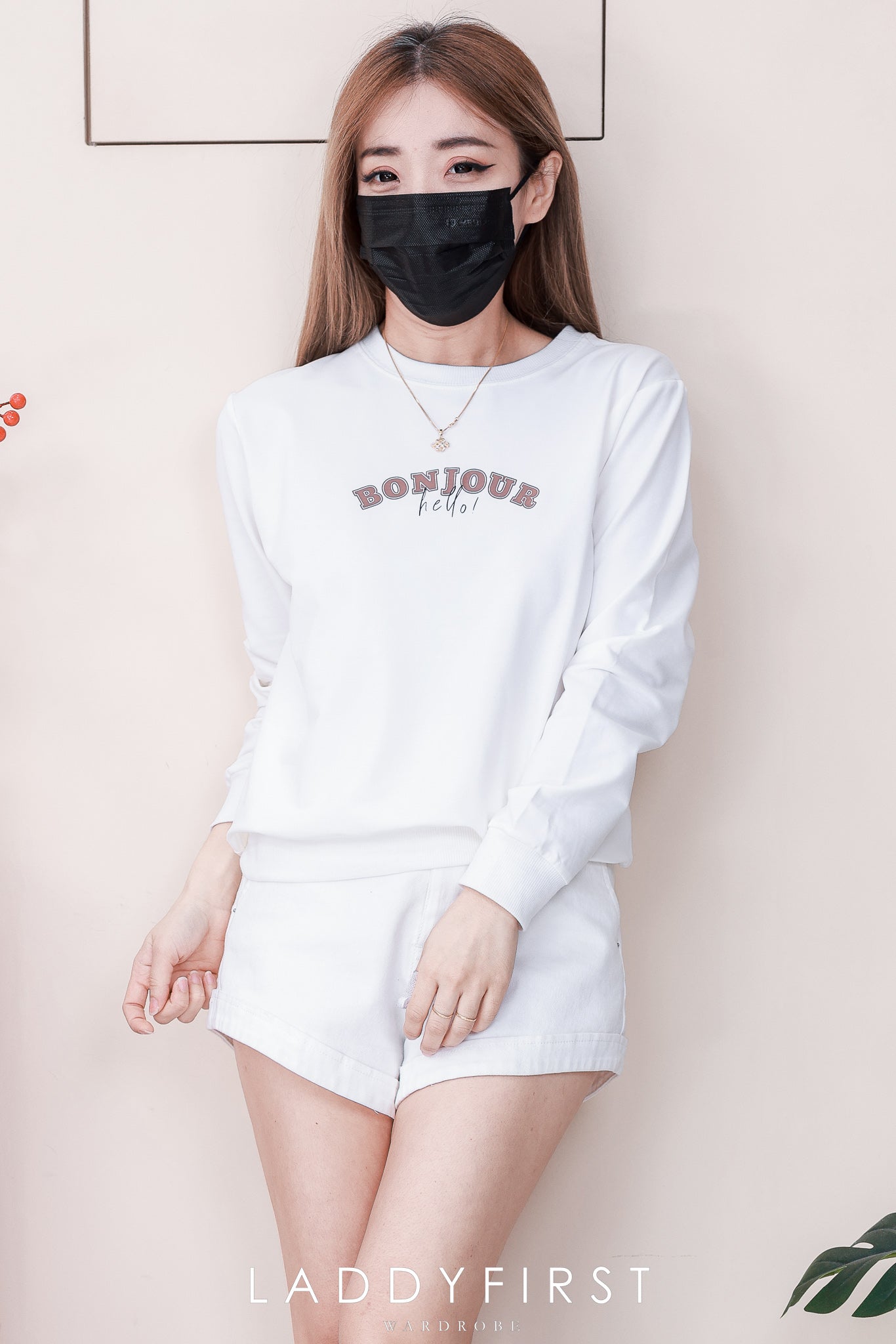 【T82204】高品质宽松版卫衣棉印花长袖百搭上衣 ❤❤