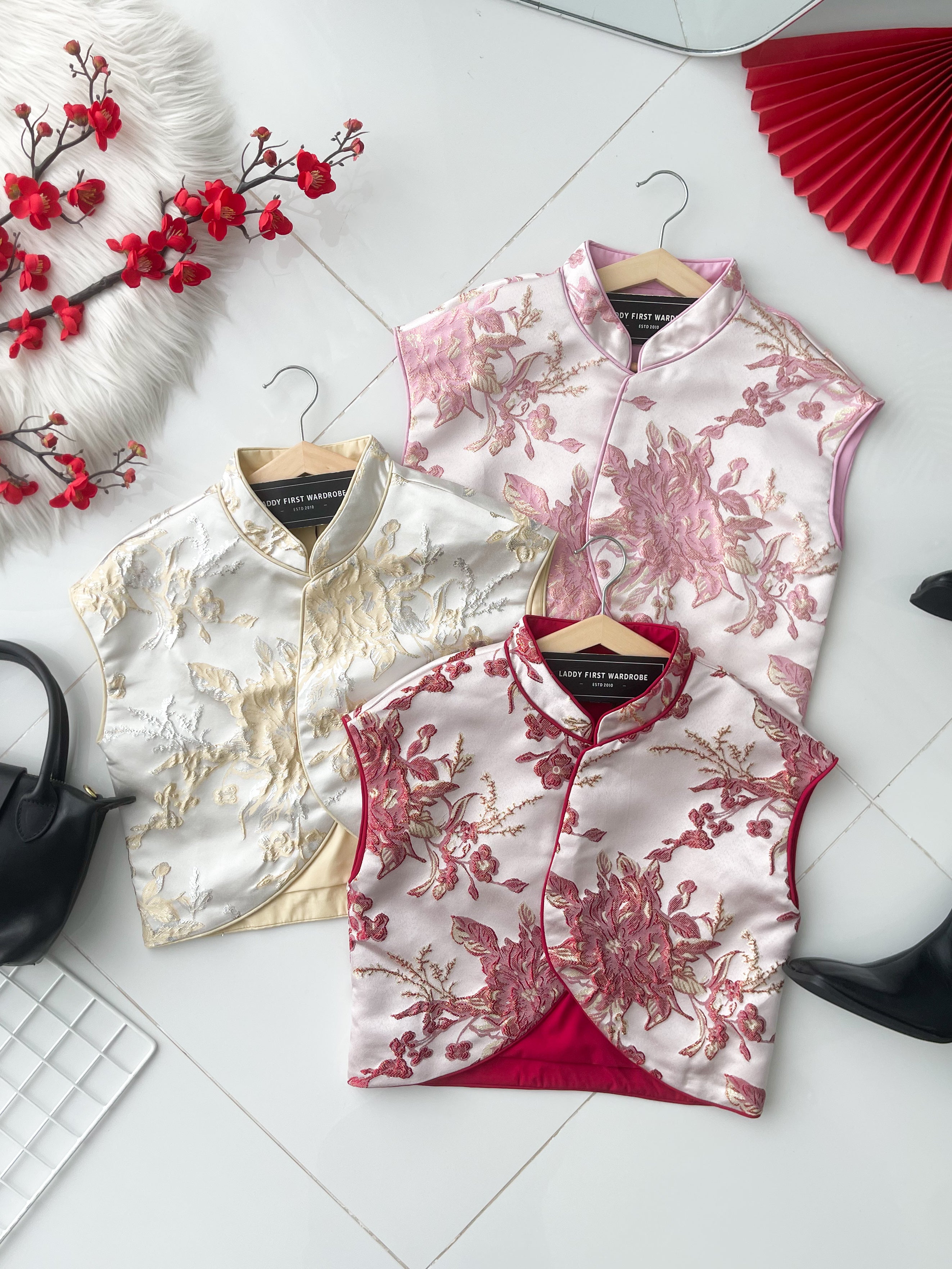 【T98814】高品质新中式提花旗袍上衣 ❤❤