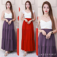 【L1657】【网站福利款✨】独家爆款百褶蛋糕西装垂感大摆韩版长裙【A-R3-C4】