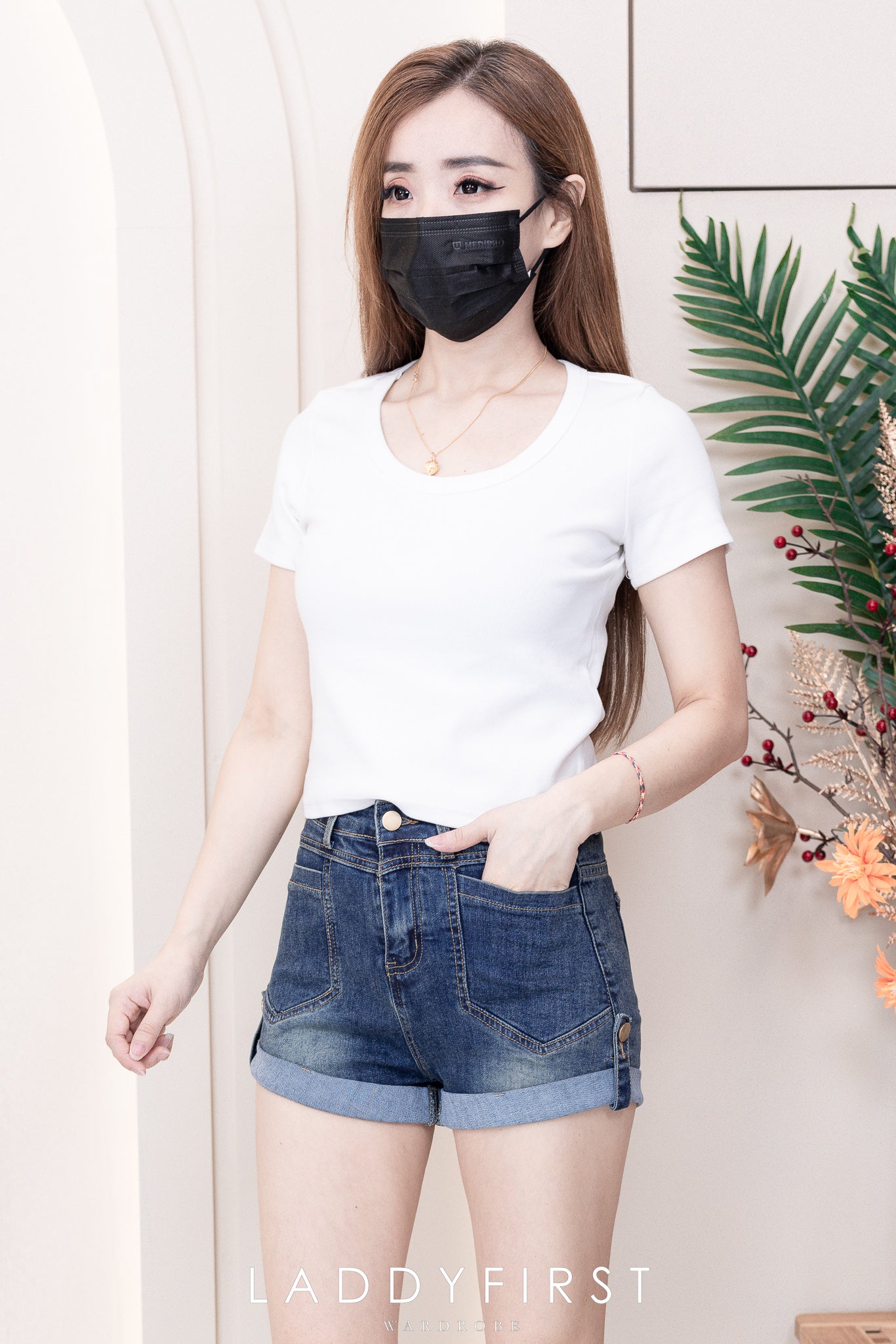 【T9001】独家爆款大U领螺纹弹力休闲百搭上衣【B-R1-C1】