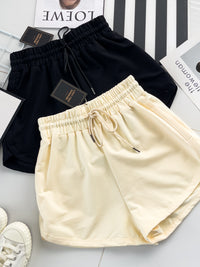 【S80597】独家爆款多巴胺色系卫衣棉质松紧弹力高腰休闲百搭短，有口袋 ❤️❤️ 【B-R2-C3】