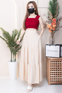 【L1657】【网站福利款✨】独家爆款百褶蛋糕西装垂感大摆韩版长裙【A-R3-C4】