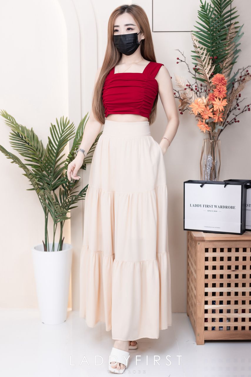 【L1657】【网站福利款✨】独家爆款百褶蛋糕西装垂感大摆韩版长裙【A-R3-C4】