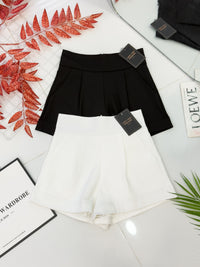 【S6422】✨独家爆单王✨ 独家定制款高品质简约日常西装万能高腰阔腿百搭短裤，有口袋 后中拉链 ❤️❤️ 【D-R1-C4】