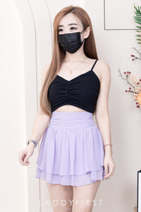 【S681131】‼️爆单王再次到货‼️【独家小圆饼】高质量西装拼雪纺蓬蓬高腰裙子【A-R3-C4】