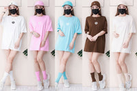 【O1167】高品质三件套男女同款纯棉Oversized 潮流时尚上衣 ❤️❤️ 上衣👕➕帽子🧢➕袜子🧦【A-RU11】