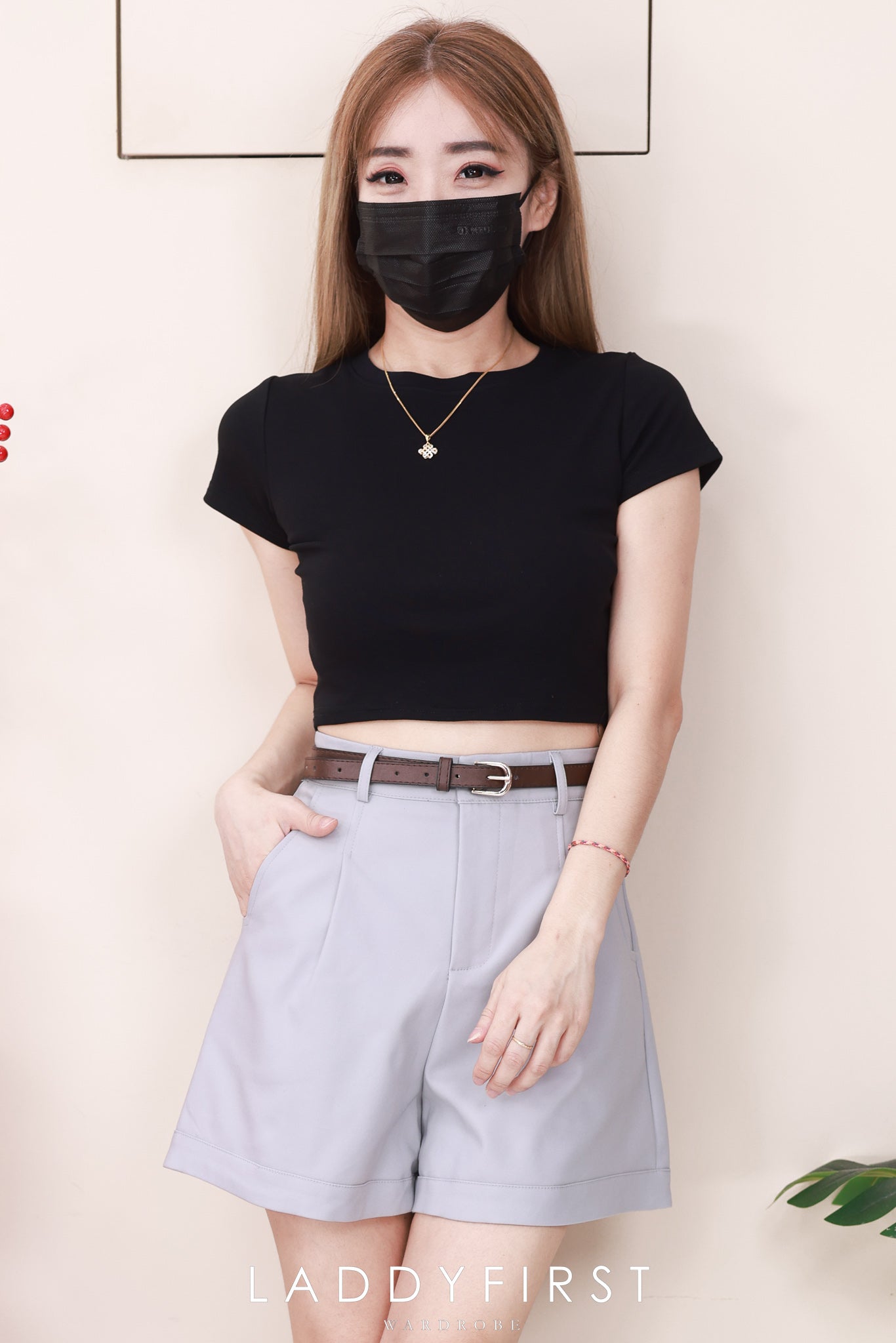 【T979】* 独家高腰T版型 * 高品质纯棉弹力圆领短袖日常简约百搭上衣 ❤❤