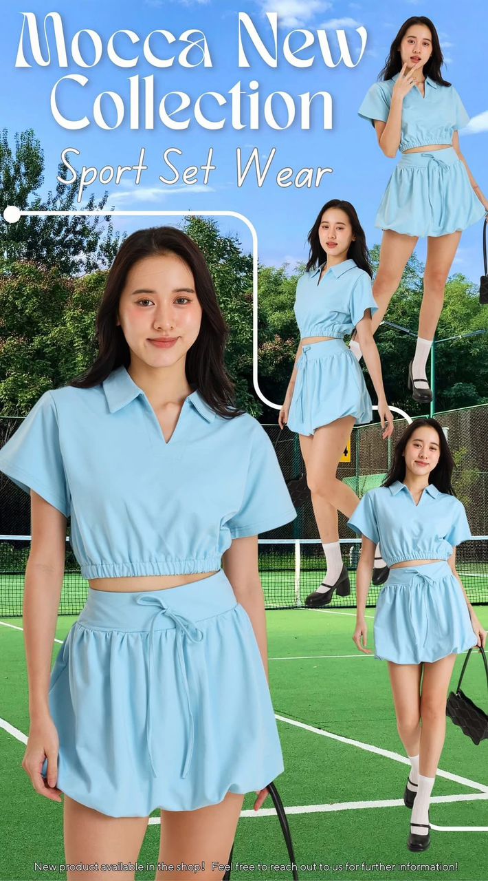 【SS8237481】高品质两件式简约休闲时尚套装 宽松版休闲上衣➕花苞高腰裙子，内层有里布短裤【B-R1-C1】