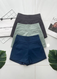 【S1445】独家爆款【万能妈妈】【有里布款📌】西装中高腰休闲百搭万能短裤，有口袋 #内有里布 ✔️ ❤️❤️【D-R2-C3】