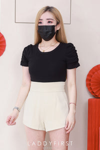 【S1663】LFW独家爆款西装垂感高腰休闲简约百搭短裤，内层➕里布，有口袋 ❤️❤️ 【C-R2-C4】