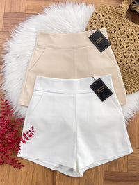 【S7885】【网站福利款✨】独家爆款【万能爸爸】西装高腰百搭短裤，后中拉链有口袋【B-R2-C6】