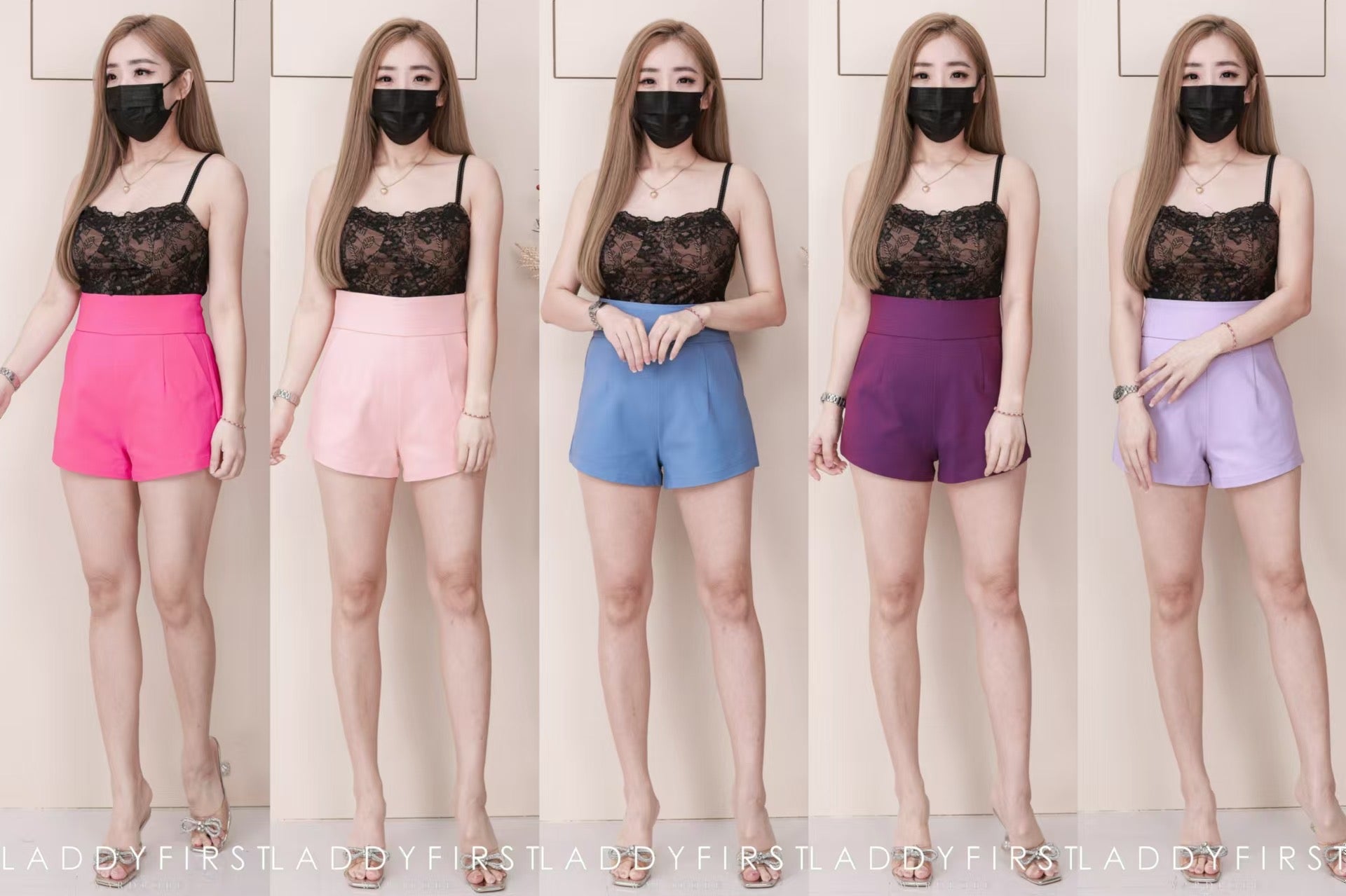 【S68210】LFW独家爆款【万能姐姐】高品质万能系列休闲简约日常百搭款西装高腰短裤，有口袋 #人人必入手 #必备百搭款 #高腰显瘦 ❤️❤️ 【C-R2-C6】