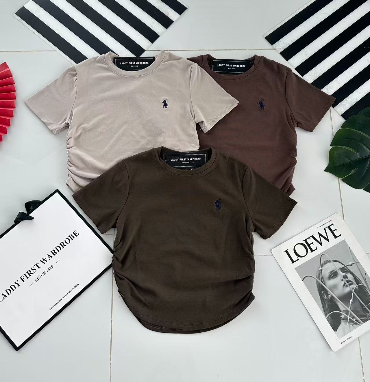 【T27425】高品质polo刺绣logo圆领短袖修身版型纯棉弹力休闲百搭上衣 ❤❤
