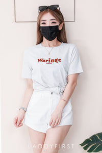 【T8087】🧧 宠粉福利回馈 🧧  高品质纯棉弹力圆领短袖刺绣字母日常简约休闲百搭上衣 ❤❤ 【A-R1-C1】