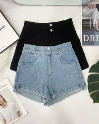 【S4978 / 19887】高品质简约休闲COTTON JEANS牛仔百搭短裤，有口袋 ❤️❤️ 【A-R1-C2】