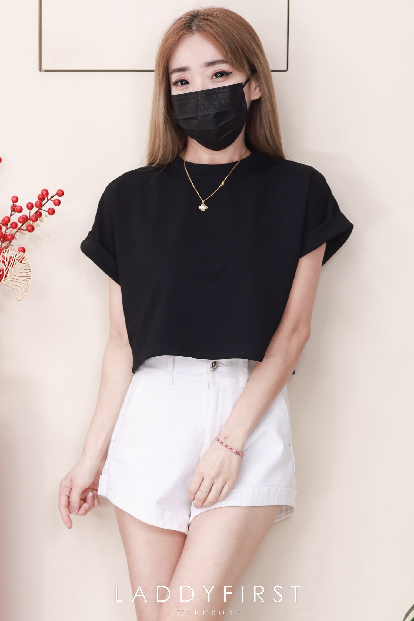 【T80525】高品质纯棉弹力短版宽松舒服短袖百搭上衣 ❤❤