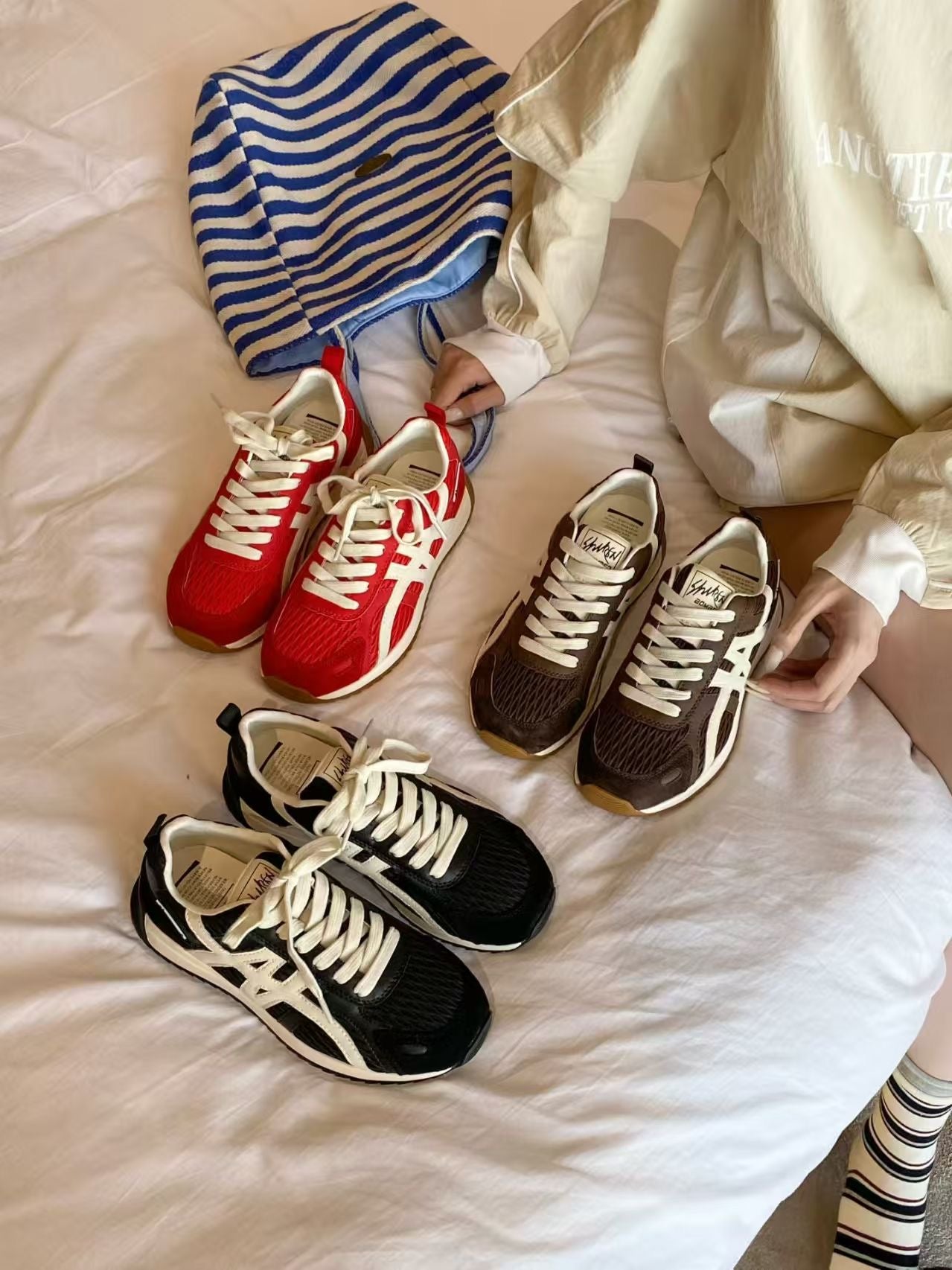 【R851-5】🔅精选预售款🔅 高质量百搭透气休闲厚底阿甘鞋子 ❤️