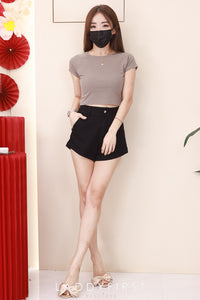 【T80792】【直播间搭配款】独家爆款高品质纯棉弹力圆领短袖简约日常百搭款上衣 #衣柜必入手百搭款 ❤❤【A-R3-C2】