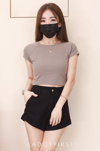 【T80792】【直播间搭配款】独家爆款高品质纯棉弹力圆领短袖简约日常百搭款上衣 #衣柜必入手百搭款 ❤❤【A-R3-C2】