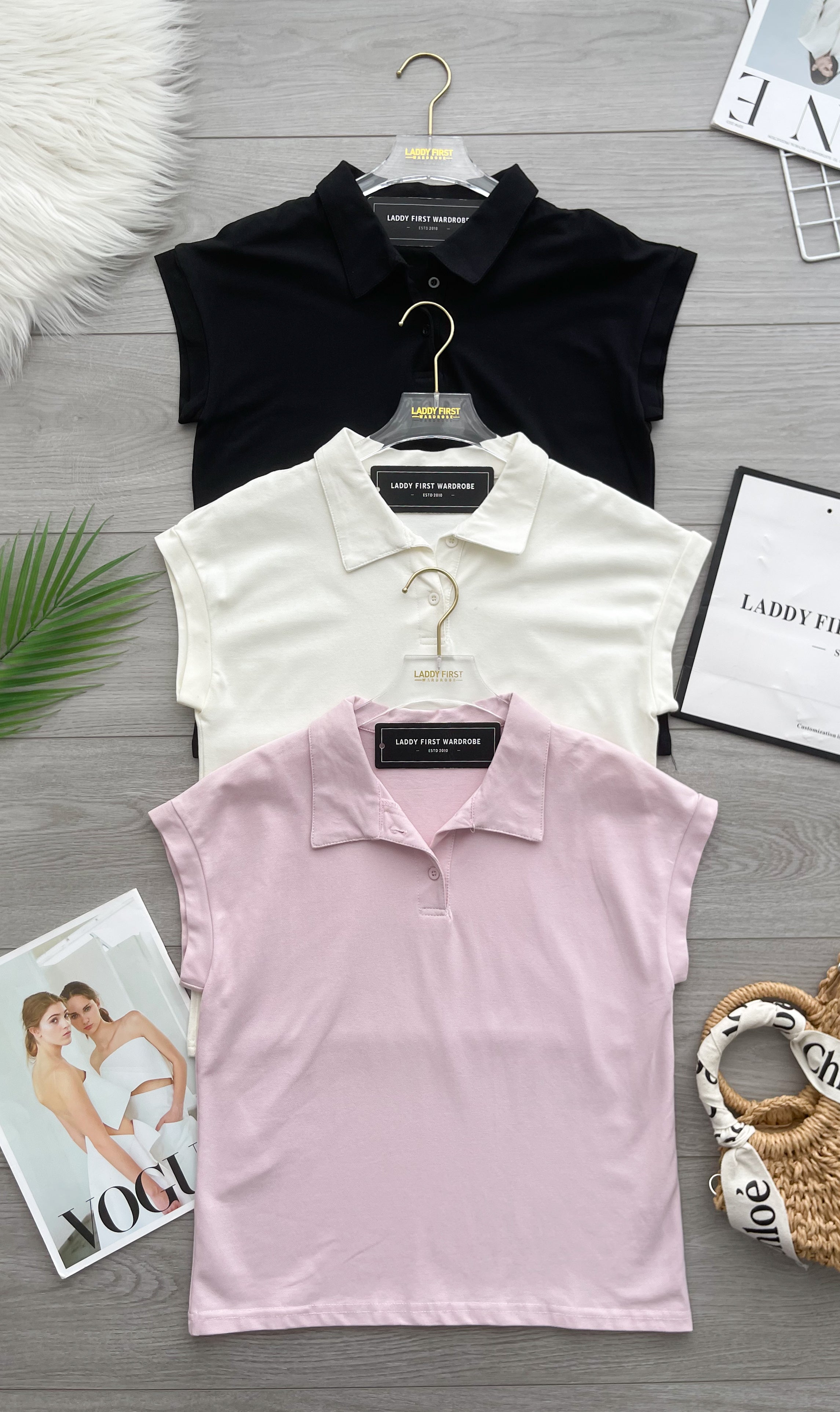 【T2628】高品质POLO翻领短袖宽松简约休闲百搭上衣 ❤❤