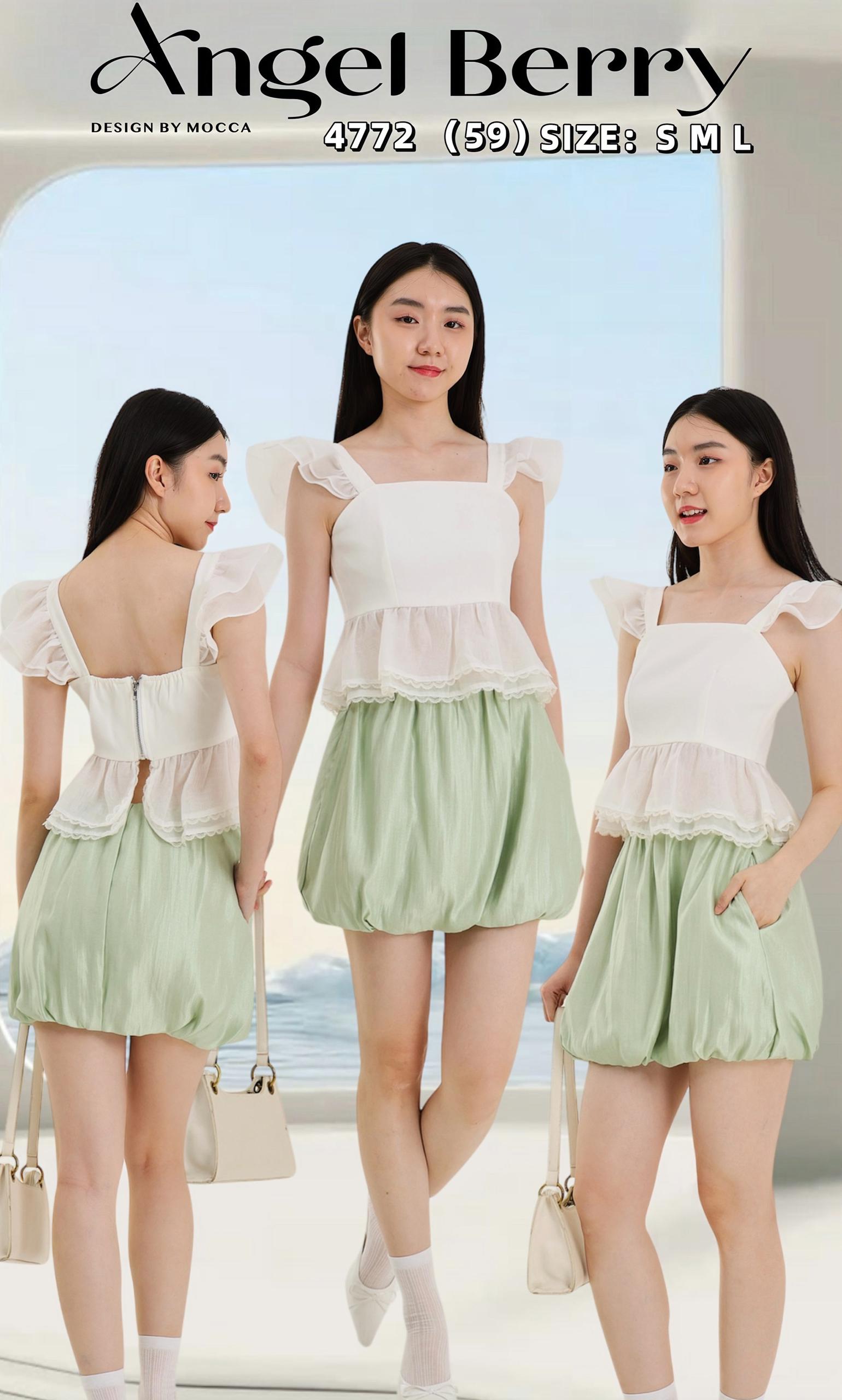 【S6898】高品质缎面时尚百搭裤裙 ❤️