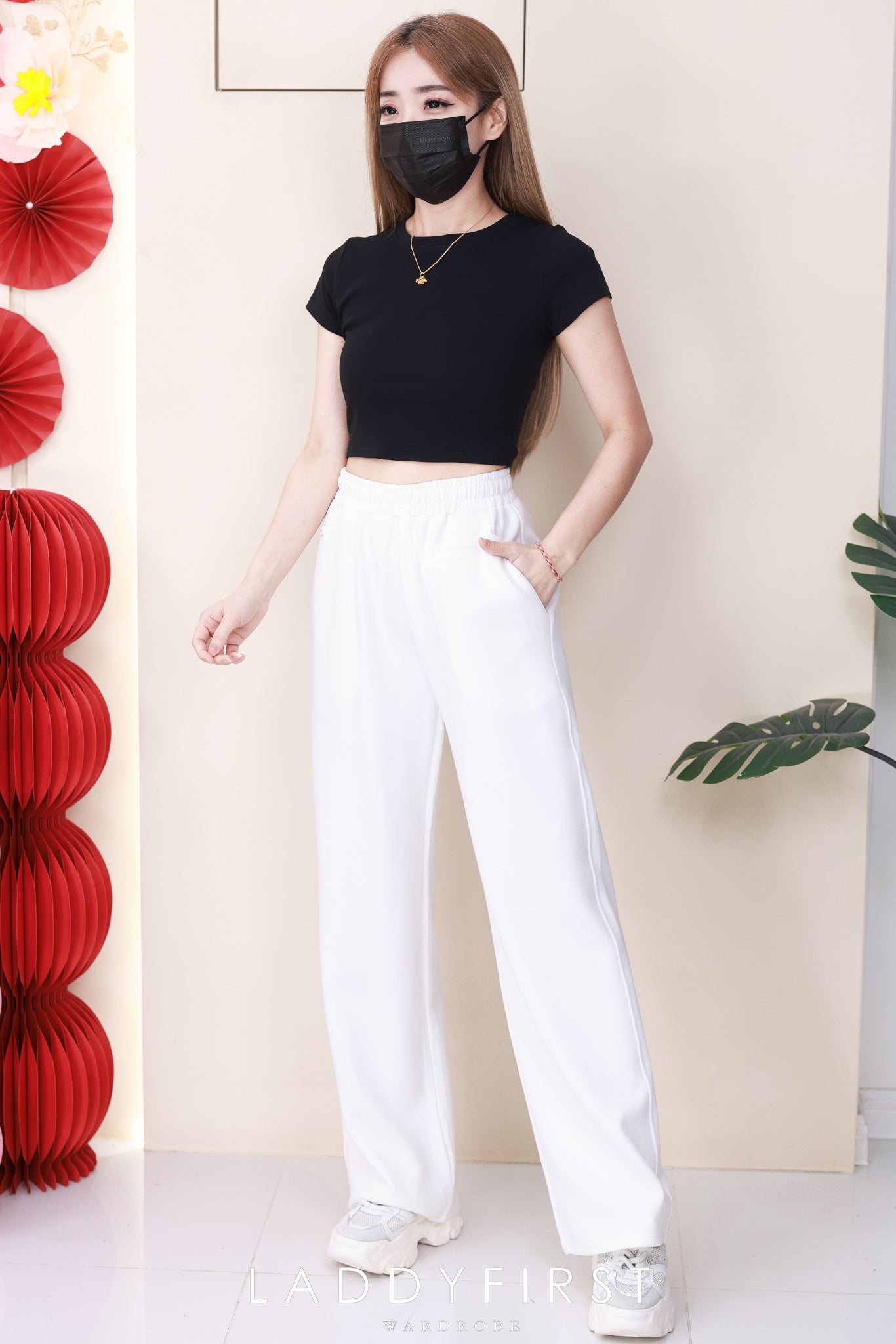 【L1188】高品质空气棉松紧腰弹力运动休闲长裤，有口袋 ❤️❤️ 【A-R2-C4】