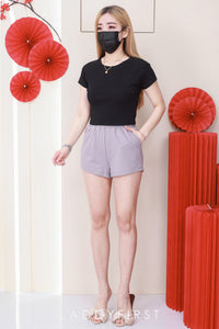 【S9045】独家爆款卫衣棉松紧腰弹力日常休闲百搭短裤，有口袋 ❤️❤️ #休闲百搭 🔥🔥 【B-R3-C3】