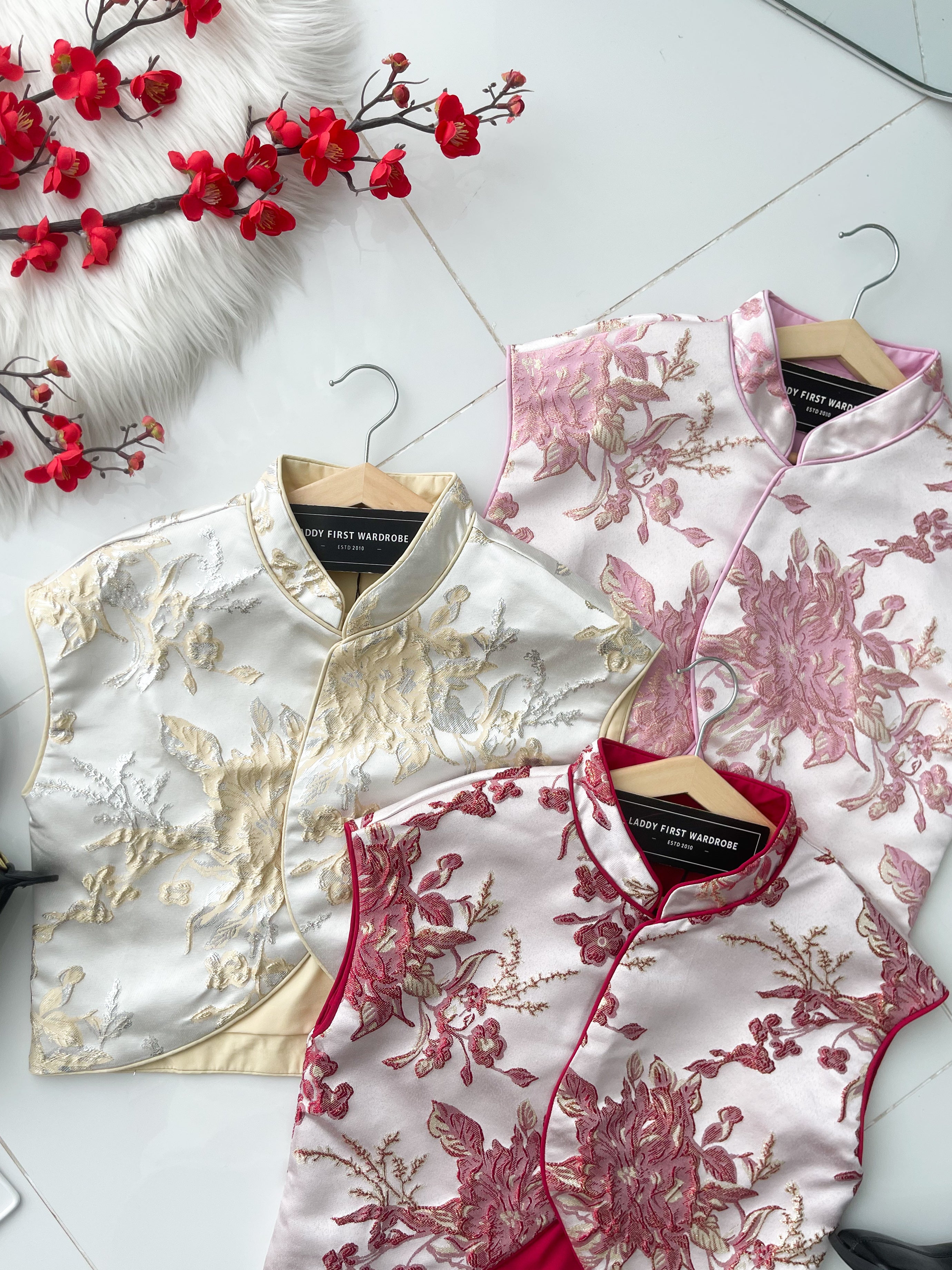 【T98814】高品质新中式提花旗袍上衣 ❤❤