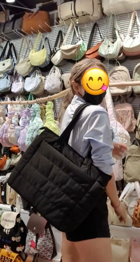 【A6110】✨现货✨超大容量百搭时尚单肩托特包 ❤️