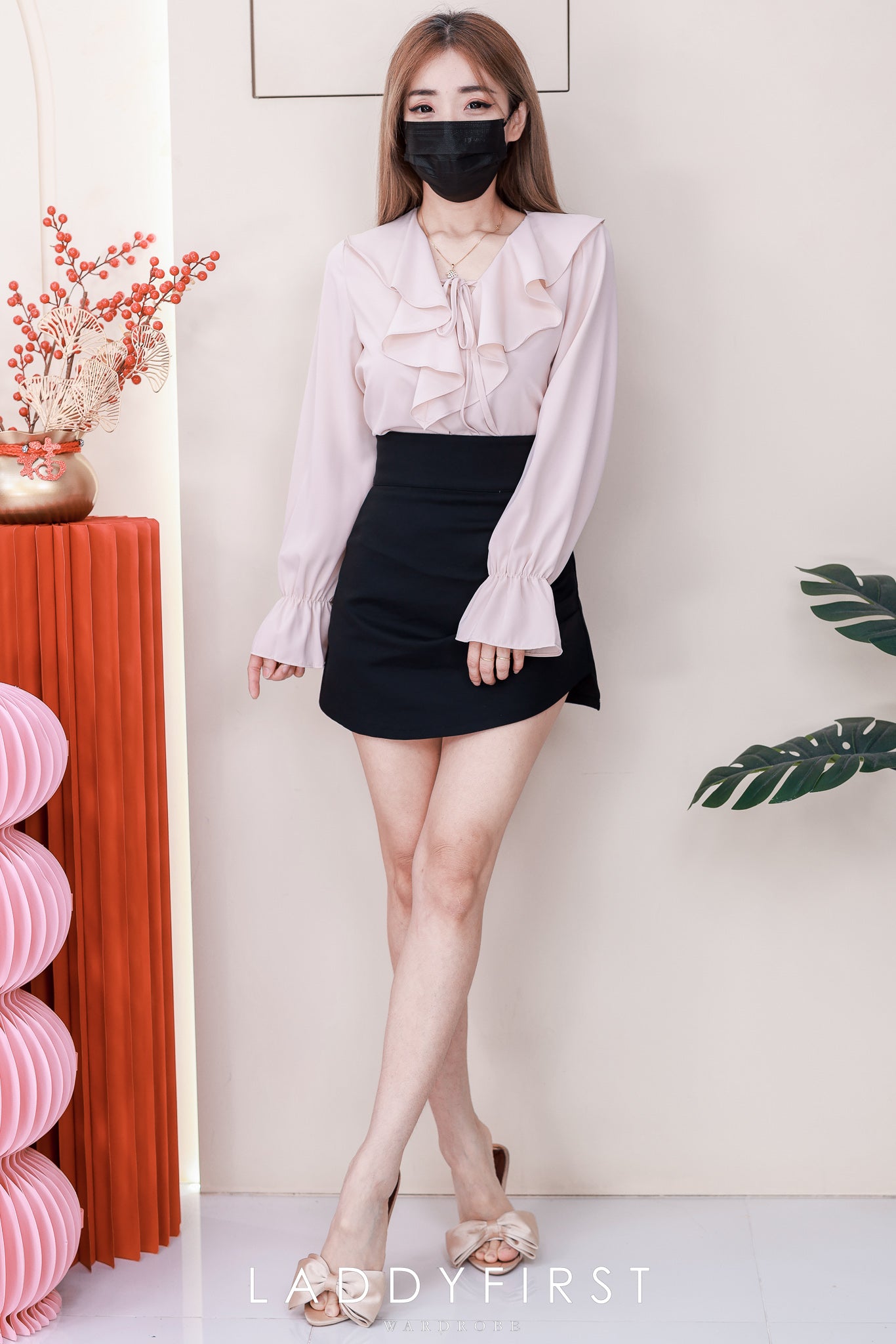 【T81166】高品质雪纺飘逸感荷叶边上衣 ❤️❤️