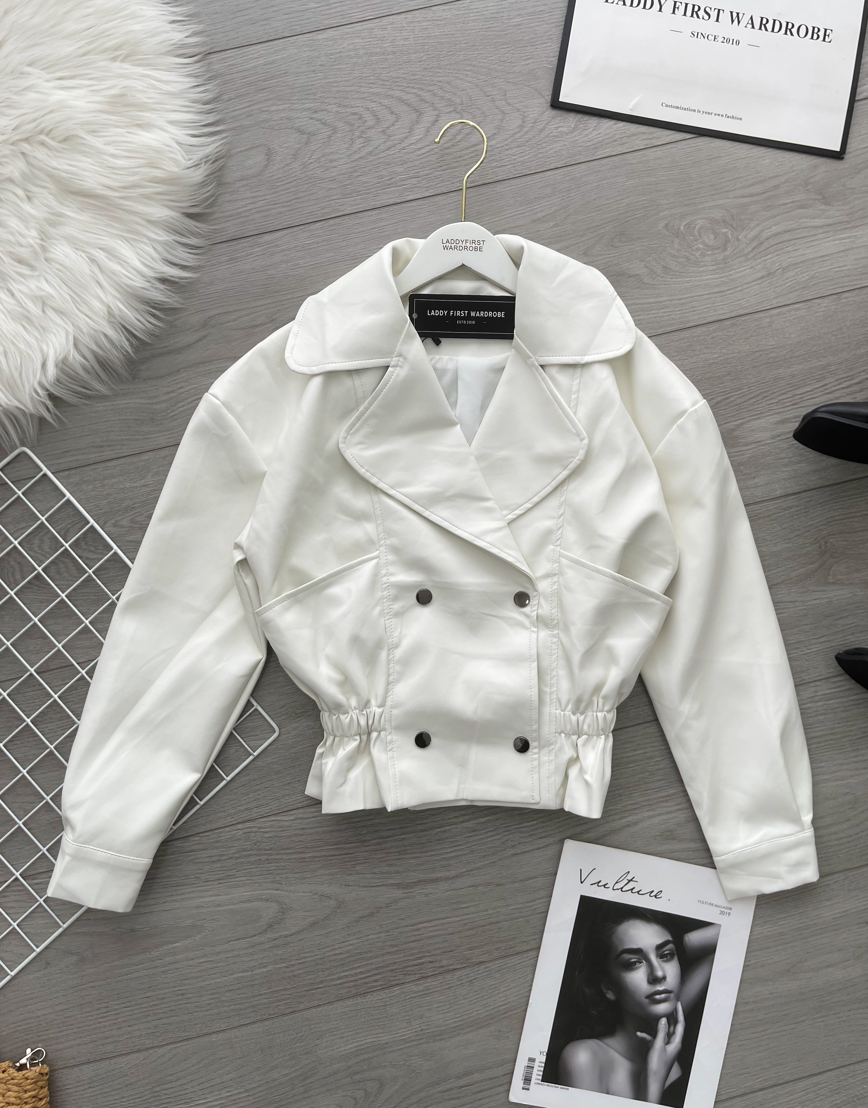 【JK2704】高品质复古骑士风气质皮革长袖外套 ❤️❤️