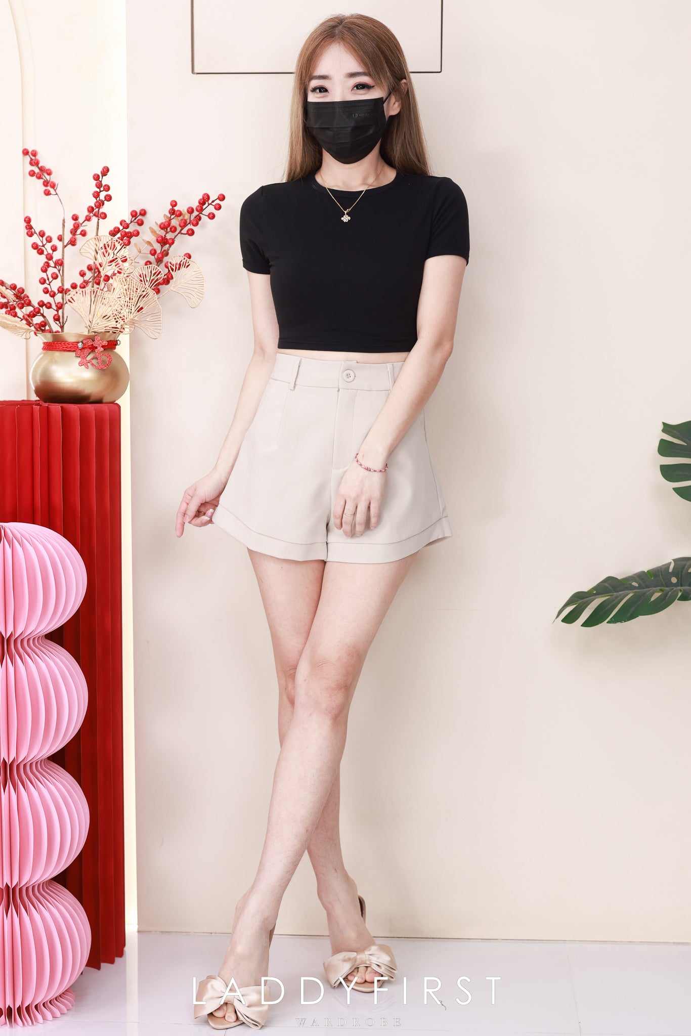 【S82786】高品质版型收腰显瘦高腰西装时尚日常百搭短裤，有口袋 ❤️❤️