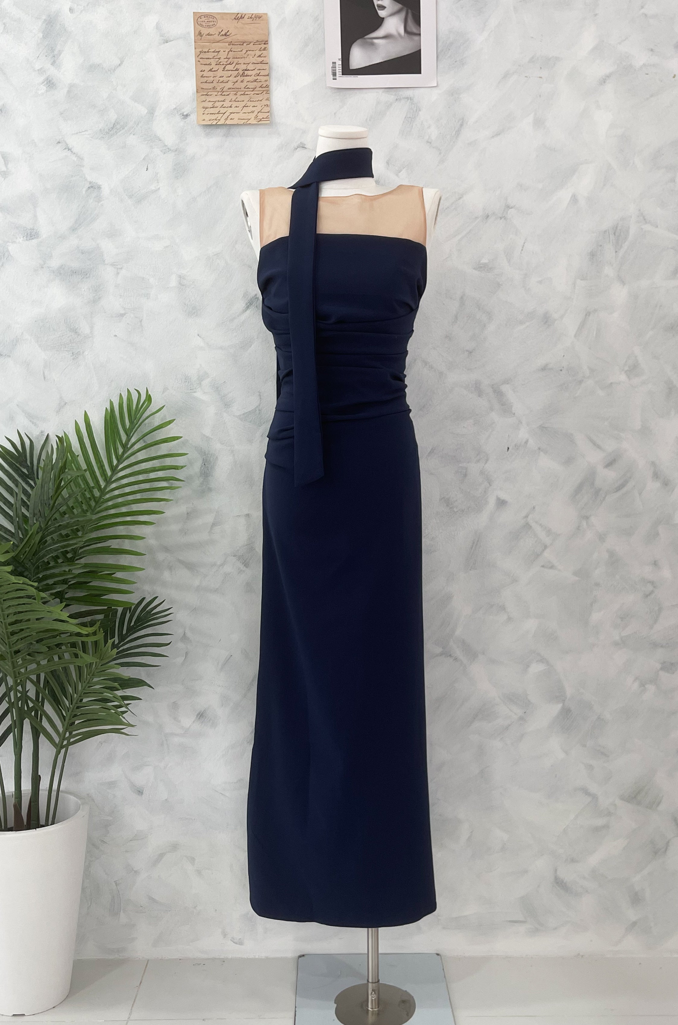 【D23235】高品质高端气质收腰设计晚宴连身长裙，侧边开叉设计 ❤️❤️【A-R1-C5】