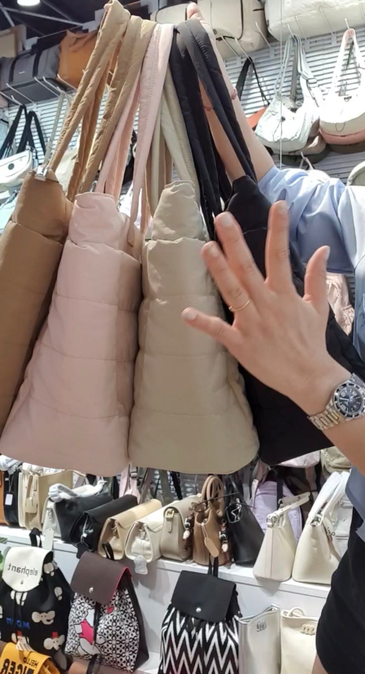 【A6110】✨现货✨超大容量百搭时尚单肩托特包 ❤️