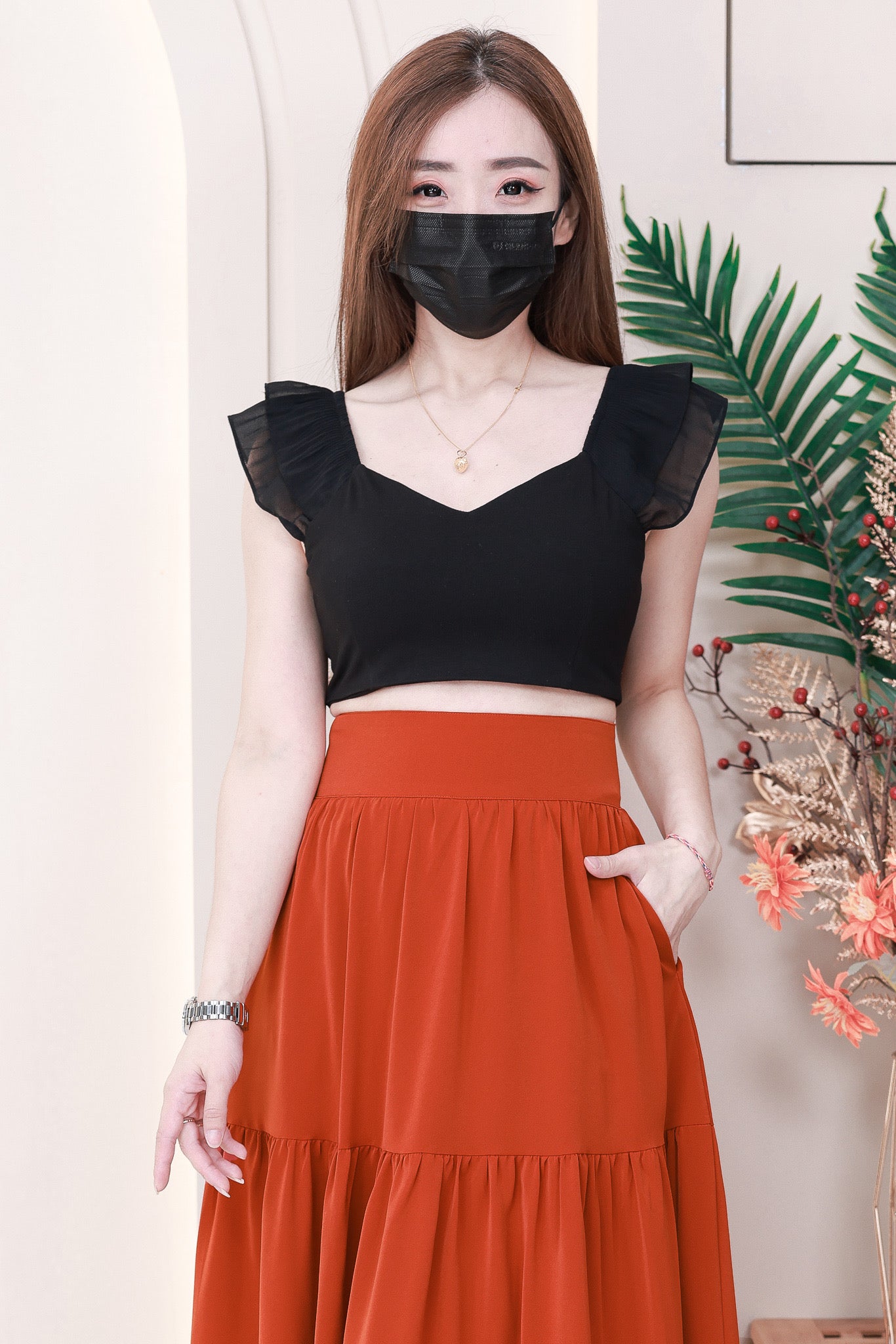 【L1657】【网站福利款✨】独家爆款百褶蛋糕西装垂感大摆韩版长裙【A-R3-C4】