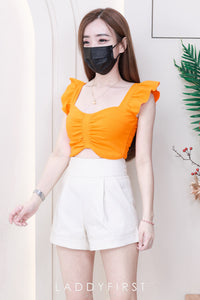 【S6422】✨独家爆单王✨ 独家定制款高品质简约日常西装万能高腰阔腿百搭短裤，有口袋 后中拉链 ❤️❤️ 【D-R1-C4】