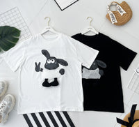 【O3020】高品质立体卡通小羊🐑纯棉Oversized 上衣 ❤️❤️【A-RU3】