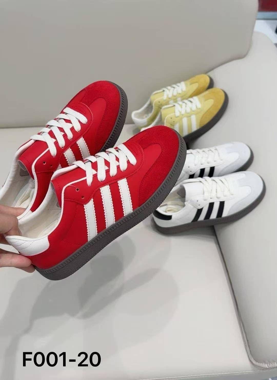 【RF001-20】✨现货✨ 高质量厚底休闲百搭德训增高鞋子 ❤️