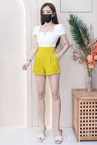 【S6422】✨独家爆单王✨ 独家定制款高品质简约日常西装万能高腰阔腿百搭短裤，有口袋 后中拉链 ❤️❤️ 【D-R1-C4】