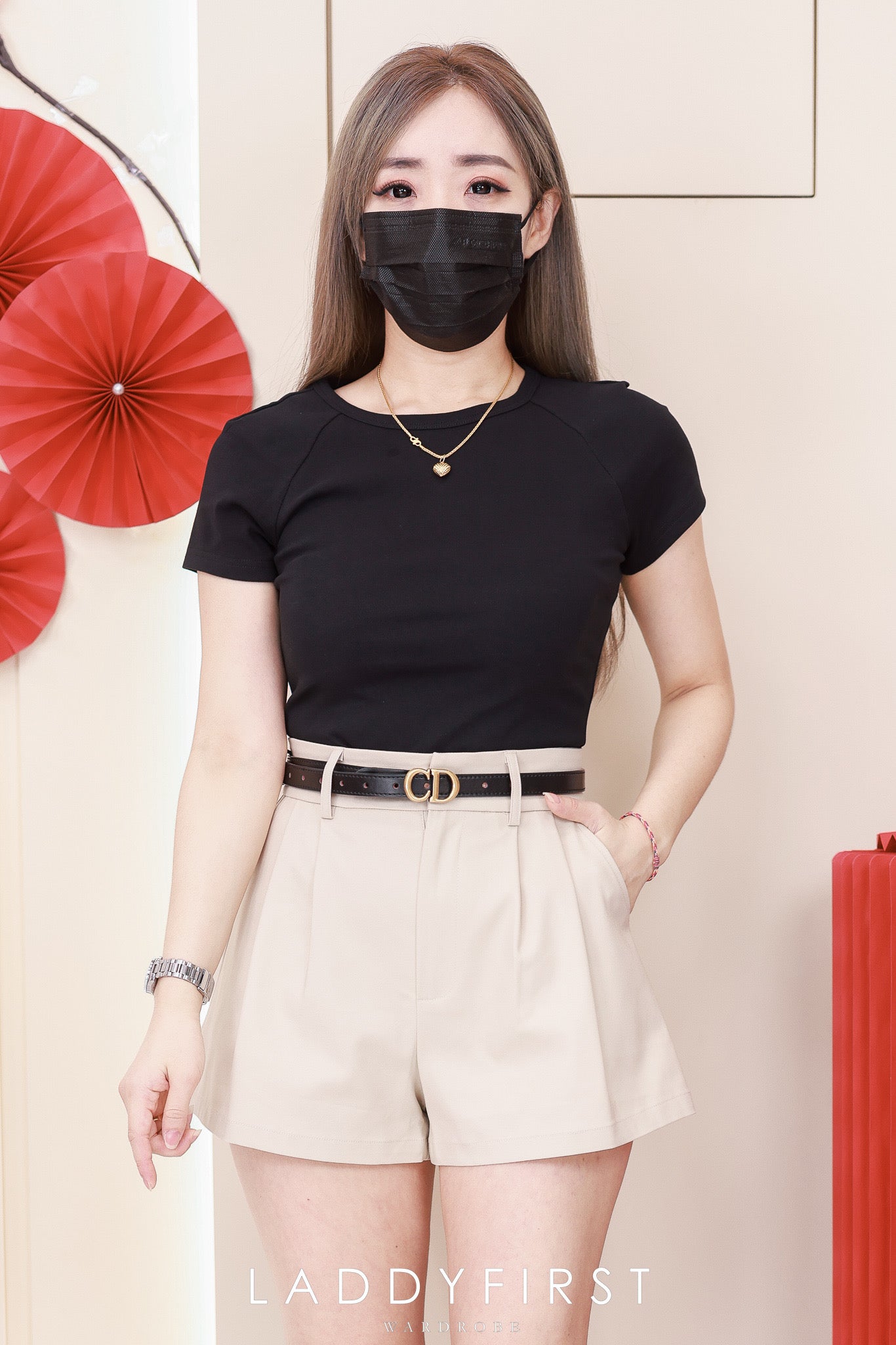 【S2089】独家爆款高品质简约百搭款西装高腰百搭短裤，有口袋 ❤️❤️
